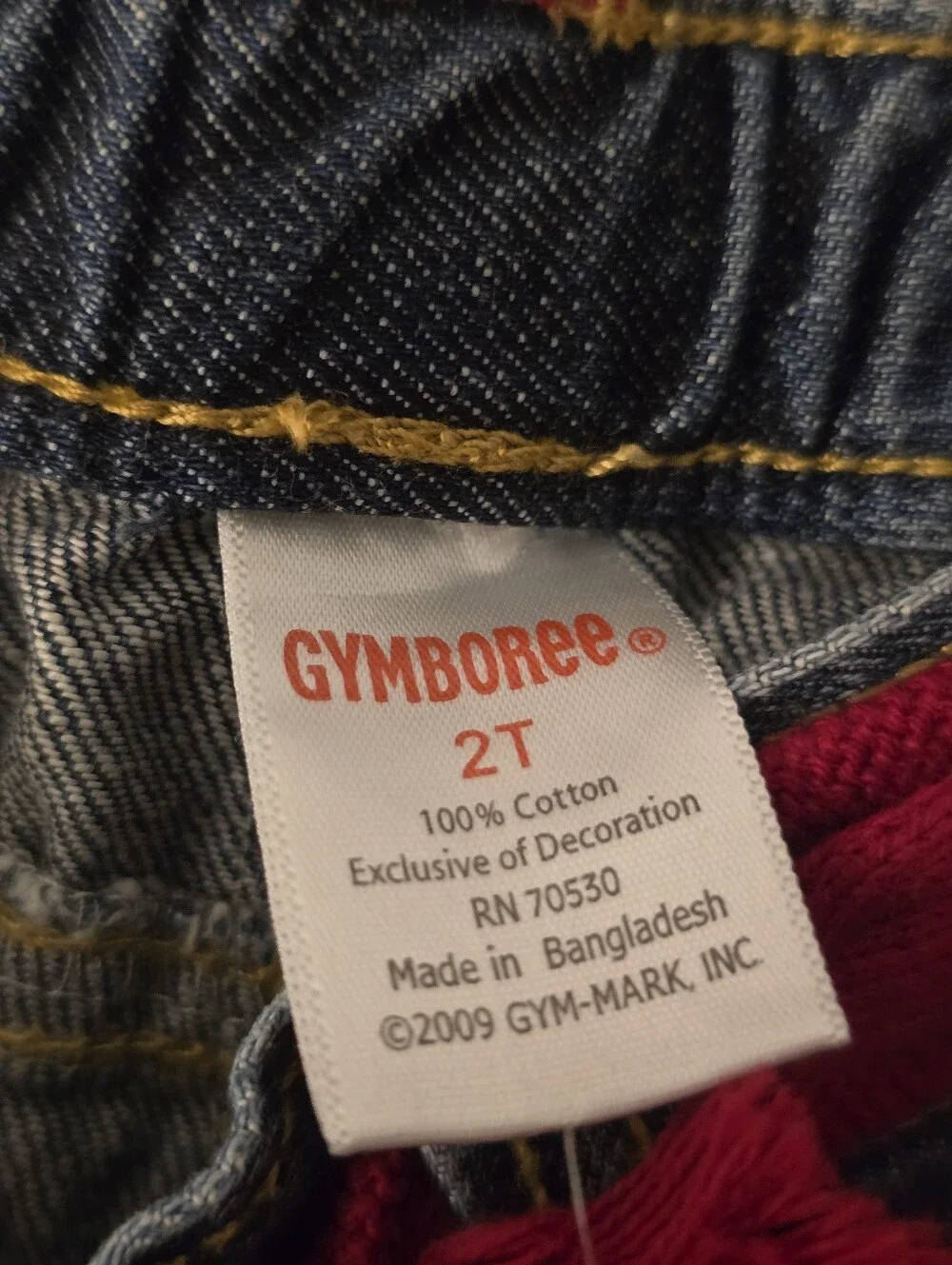 NWT Gymboree 2T Watermelon Ruffle Jeans Red Polka Dot Sweet Rare